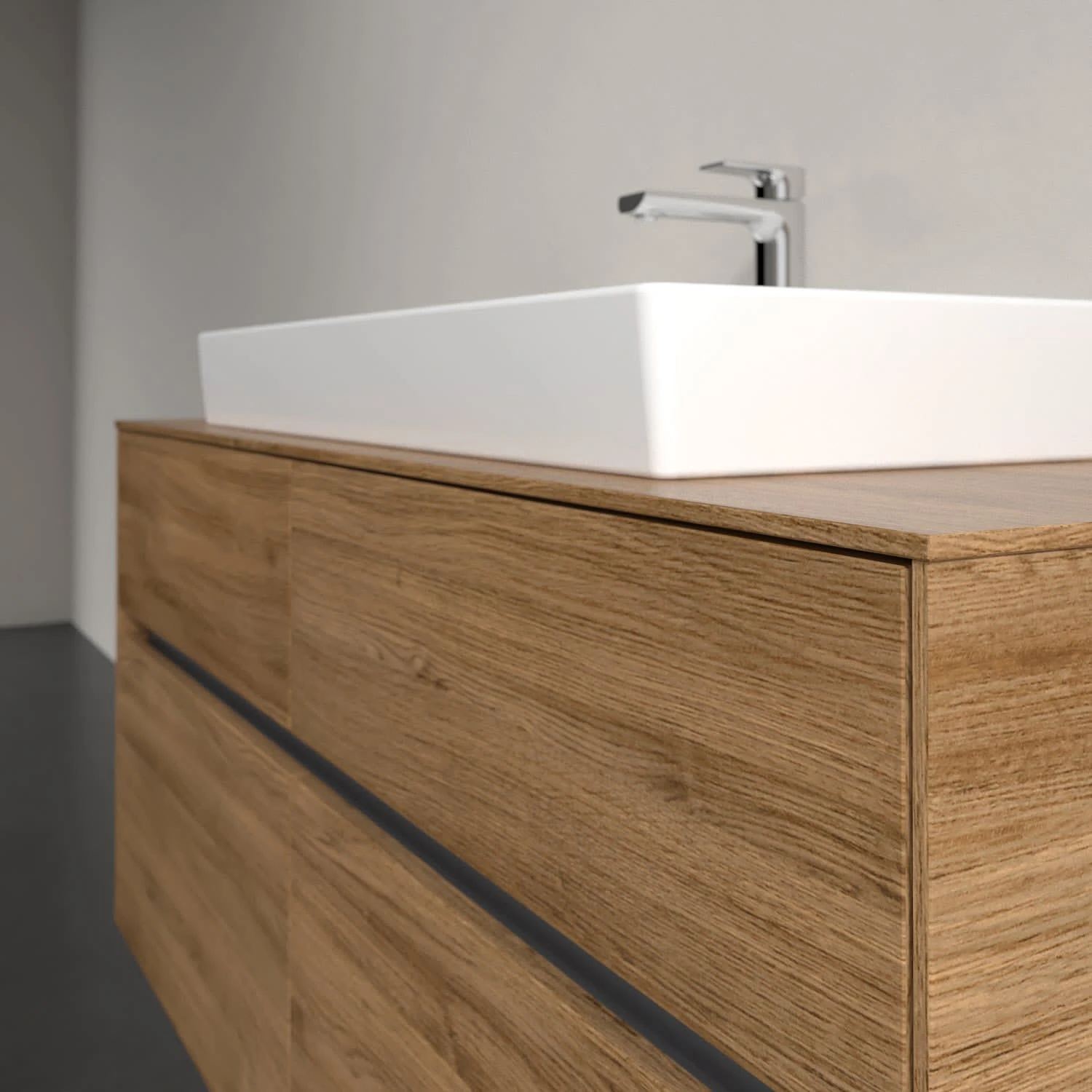 Villeroy & Boch Collaro Waschtischunterschrank 120 X 54,8 Cm Mit 4 Auszügen, Für WT Mittig 5 Villeroy & Boch Collaro Waschtischunterschrank 120 X 54,8 Cm Mit 4 Auszügen, Für WT Mittig – Bild 5