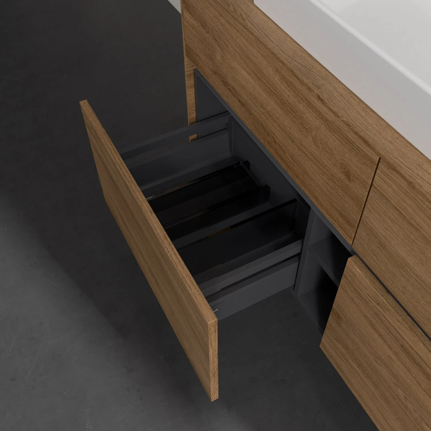 Villeroy & Boch Collaro Waschtischunterschrank 120 X 54,8 Cm Mit 4 Auszügen, Für WT Mittig 6 Villeroy & Boch Collaro Waschtischunterschrank 120 X 54,8 Cm Mit 4 Auszügen, Für WT Mittig – Bild 6