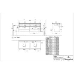 Villeroy & Boch Collaro Waschtischunterschrank 140 X 54,8 Cm Mit 4 Auszügen, Für WT Beidseitig -Badmöbel Verkäufe villeroy boch alle kollektionen collaro badmoebel 8548690
