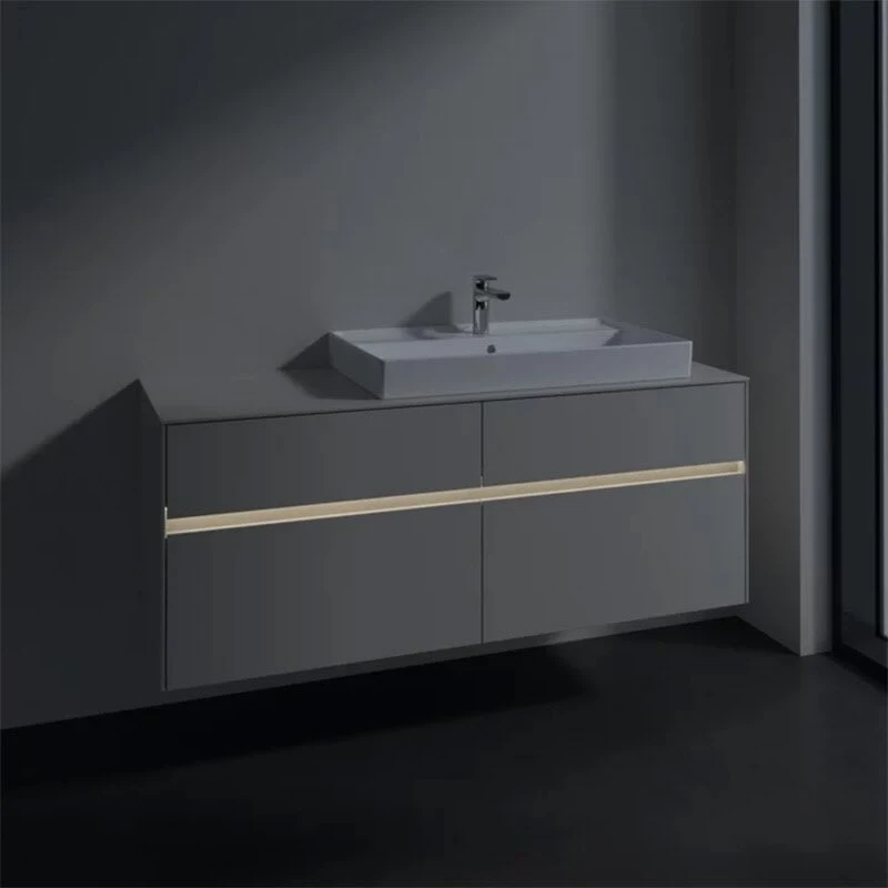 Villeroy & Boch Collaro Waschtischunterschrank 140 X 54,8 Cm Mit 4 Auszügen Und LED Licht, Für WT Rechts 5 Villeroy & Boch Collaro Waschtischunterschrank 140 X 54,8 Cm Mit 4 Auszügen Und LED Licht, Für WT Rechts – Bild 5