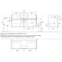 Villeroy & Boch Collaro Waschtisch-Kombination 120 Cm Mit 4 Auszügen Und Spiegel More To See 14 -Badmöbel Verkäufe villeroy boch alle kollektionen collaro waschtischkombinationen 4172153
