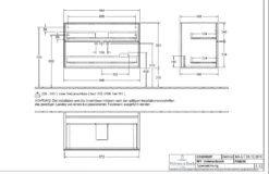 Villeroy & Boch Finion Waschtisch-Kombination 100 Cm Mit 2 Auszügen Und Spiegel Finion -Badmöbel Verkäufe villeroy boch alle kollektionen finion waschtischkombinationen 3804959