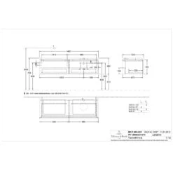 Villeroy & Boch Legato Waschtischunterschrank 140 Cm Mit LED-Beleuchtung, 2 Auszügen, Waschtisch Rechts -Badmöbel Verkäufe villeroy boch alle kollektionen legato badmoebel 10467980