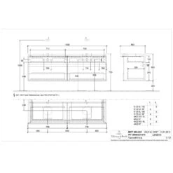 Villeroy & Boch Legato Waschtischunterschrank 160 Cm Mit LED-Beleuchtung, 4 Auszügen, Für 2 Waschtische -Badmöbel Verkäufe villeroy boch alle kollektionen legato badmoebel 10469018