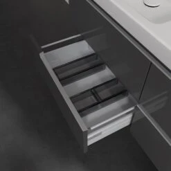 Villeroy & Boch Subway 2.0 Waschtischunterschrank XL 128,7 Cm, Griffe Silberfarbig Matt, 4 Auszüge -Badmöbel Verkäufe villeroy boch alle kollektionen subway 2 9405518