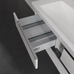 Villeroy & Boch Subway 2.0 Waschtischunterschrank 128,7 Cm, Griffe Chromfarbig Glänzend, 4 Auszüge -Badmöbel Verkäufe villeroy boch alle kollektionen subway 2 9405794