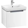 Villeroy & Boch Subway 2.0 Waschtischunterschrank 53,7 Cm, Griff Chromfarbig Glänzend, 1 Auszug