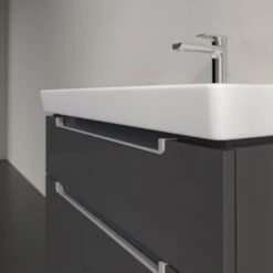 Villeroy & Boch Subway 2.0 Waschtischunterschrank XXL 78,7 Cm, Griffe Silberfarbig Matt, 2 Auszüge -Badmöbel Verkäufe villeroy boch alle kollektionen subway 2 9410108