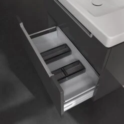 Villeroy & Boch Subway 2.0 Waschtischunterschrank XXL 78,7 Cm, Griffe Silberfarbig Matt, 2 Auszüge -Badmöbel Verkäufe villeroy boch alle kollektionen subway 2 9410426