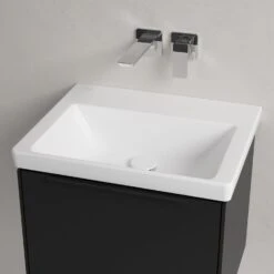 Villeroy & Boch Subway 3.0 Badmöbel-Set 55 Cm Mit Beleuchtung, Griff Volcano Black, 1 Auszug