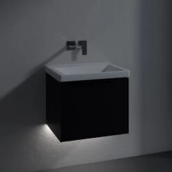 Villeroy & Boch Subway 3.0 Badmöbel-Set 55 Cm Mit Beleuchtung, Griff Volcano Black, 1 Auszug -Badmöbel Verkäufe villeroy boch alle kollektionen subway 3 10071476