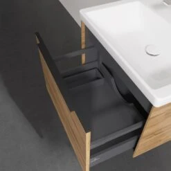 Villeroy & Boch Subway 3.0 Badmöbel-Set 65 Cm, Griff Volcano Black, 1 Auszug -Badmöbel Verkäufe villeroy boch alle kollektionen subway 3 10288523