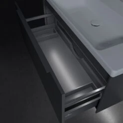 Villeroy & Boch Subway 3.0 Badmöbel-Set 100 Cm Mit Beleuchtung, Griff In Möbelfarbe, 1 Auszug -Badmöbel Verkäufe villeroy boch alle kollektionen subway 3 10316234