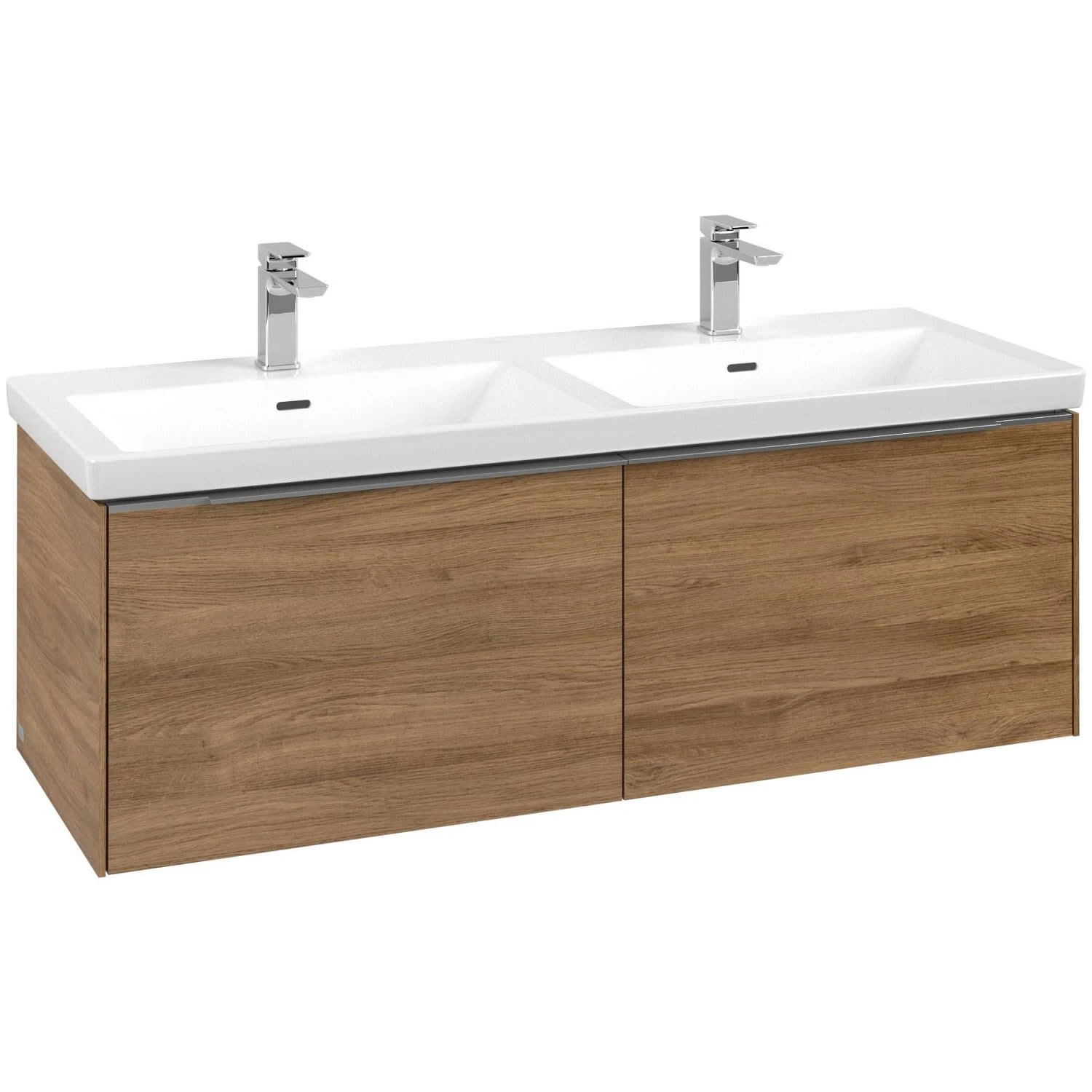 Villeroy & Boch Subway 3.0 Waschtischunterschrank 127,2 Cm, 2 Auszüge, Griffe Glänzend, Ohne LED-Licht, Für Doppel-Waschtisch 1 Villeroy & Boch Subway 3.0 Waschtischunterschrank 127,2 Cm, 2 Auszüge, Griffe Glänzend, Ohne LED-Licht, Für Doppel-Waschtisch