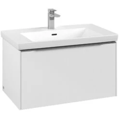 Villeroy & Boch Subway 3.0 Waschtischunterschrank 77,2 Cm, 1 Auszug, Griff Glänzend, Ohne LED-Licht