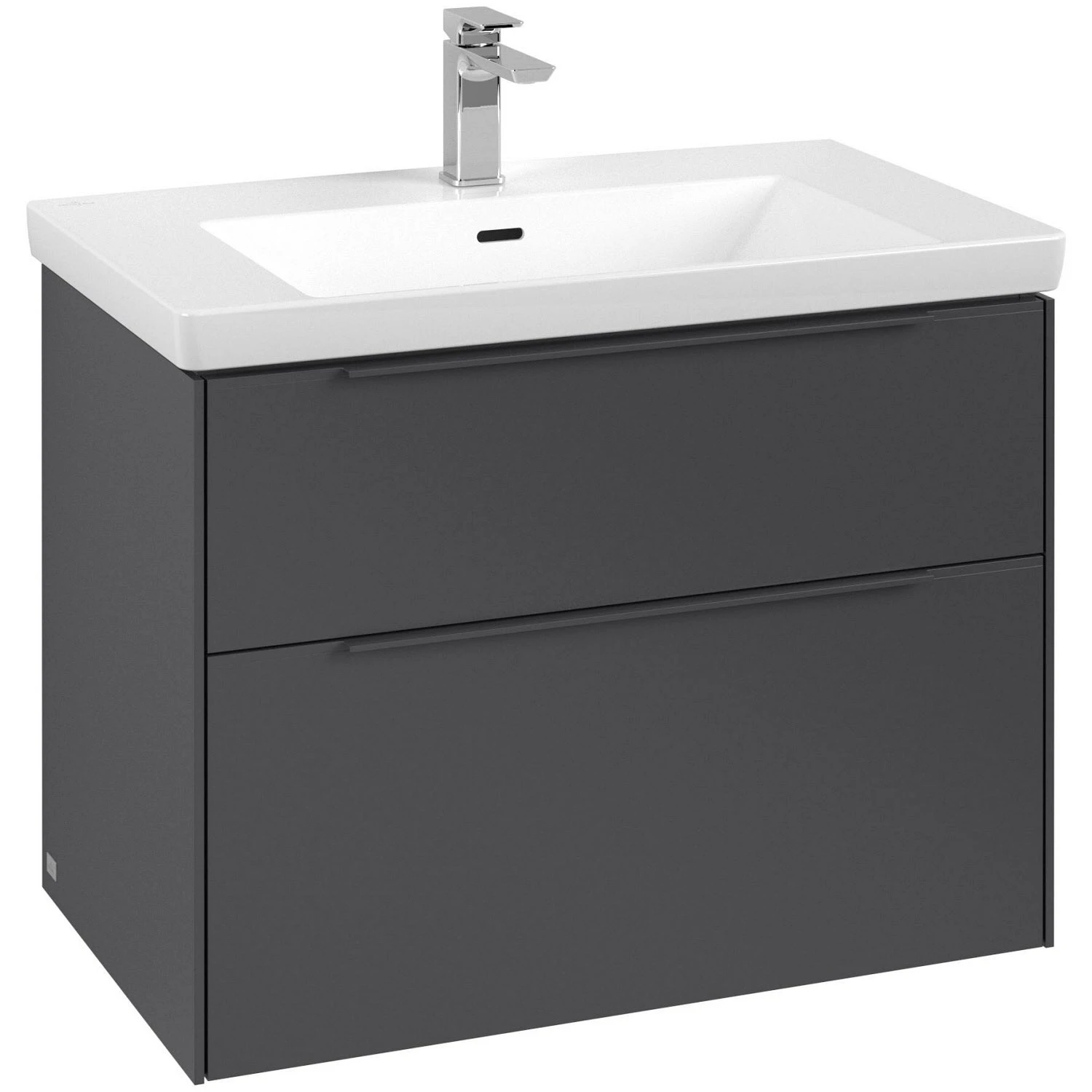 Villeroy & Boch Subway 3.0 Waschtischunterschrank 77,2 Cm, 2 Auszüge, Griffe Monochrom, Ohne LED-Licht 1 Villeroy & Boch Subway 3.0 Waschtischunterschrank 77,2 Cm, 2 Auszüge, Griffe Monochrom, Ohne LED-Licht