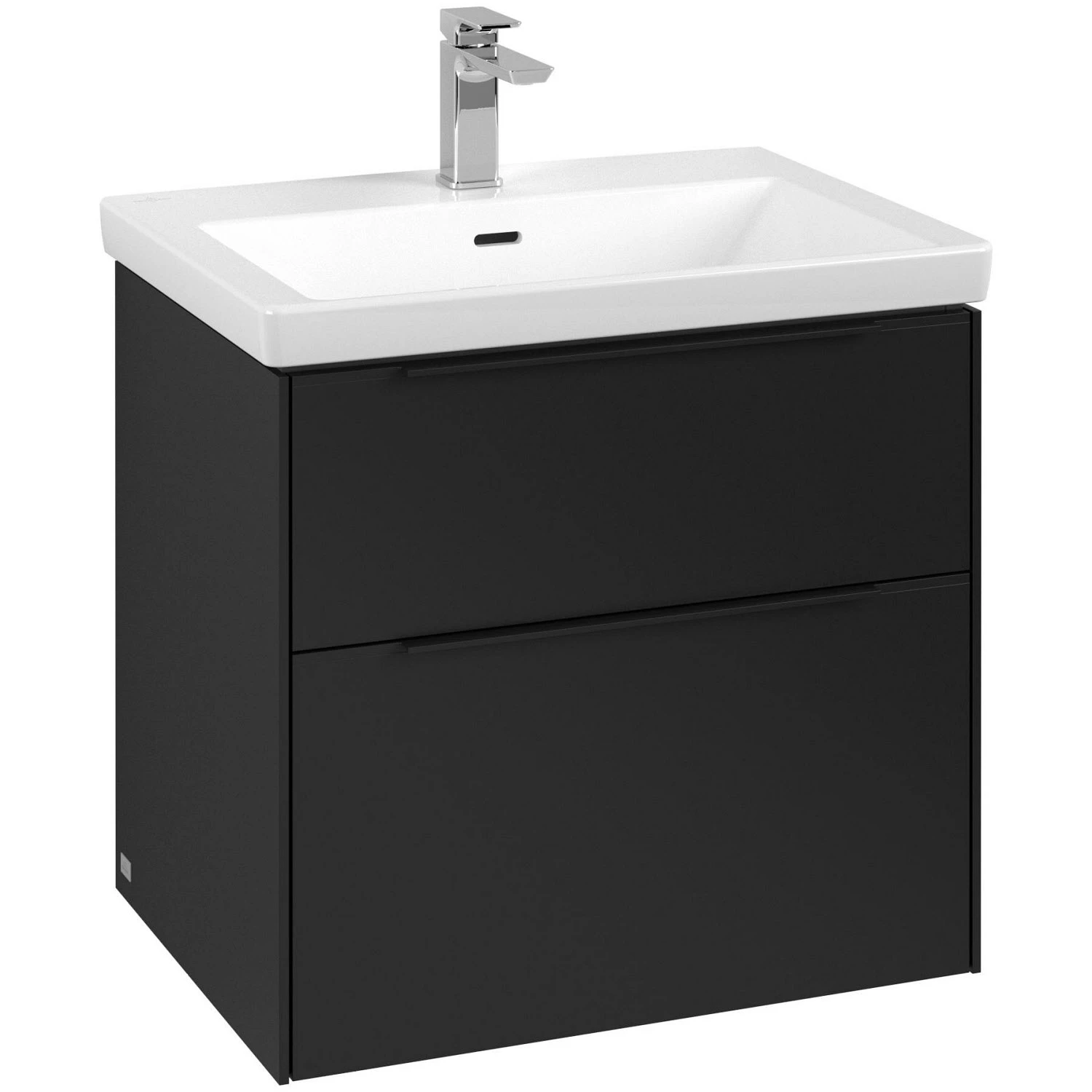Villeroy & Boch Subway 3.0 Waschtischunterschrank 62,2 Cm, 2 Auszüge, Griffe Volcano Black, Ohne LED-Licht 1 Villeroy & Boch Subway 3.0 Waschtischunterschrank 62,2 Cm, 2 Auszüge, Griffe Volcano Black, Ohne LED-Licht