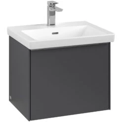 Villeroy & Boch Subway 3.0 Waschtischunterschrank 52,3 Cm, 1 Auszug, Griff Glänzend, Mit LED-Licht