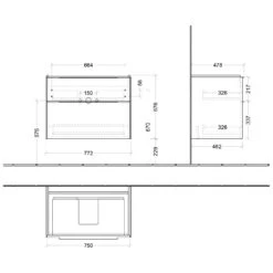Villeroy & Boch Subway 3.0 Waschtischunterschrank 77,2 Cm, 2 Auszüge, Griffe Monochrom, Ohne LED-Licht 10 Villeroy & Boch Subway 3.0 Waschtischunterschrank 77,2 Cm, 2 Auszüge, Griffe Monochrom, Ohne LED-Licht -Badmöbel Verkäufe villeroy boch alle kollektionen subway 3 4529501