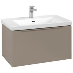 Villeroy & Boch Subway 3.0 Möbelset Mit 1 Auszug, Mit Spiegel, 80 Cm