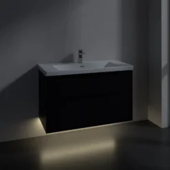 Villeroy & Boch Subway 3.0 Waschtischunterschrank 97,3 Cm, 2 Auszüge, Griffe Volcano Black, Mit LED-Licht -Badmöbel Verkäufe villeroy boch alle kollektionen subway 3 9554807