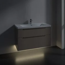 Villeroy & Boch Subway 3.0 Waschtischunterschrank 97,3 Cm, 2 Auszüge, Griffe Monochrom, Mit LED-Licht -Badmöbel Verkäufe villeroy boch alle kollektionen subway 3 9554822