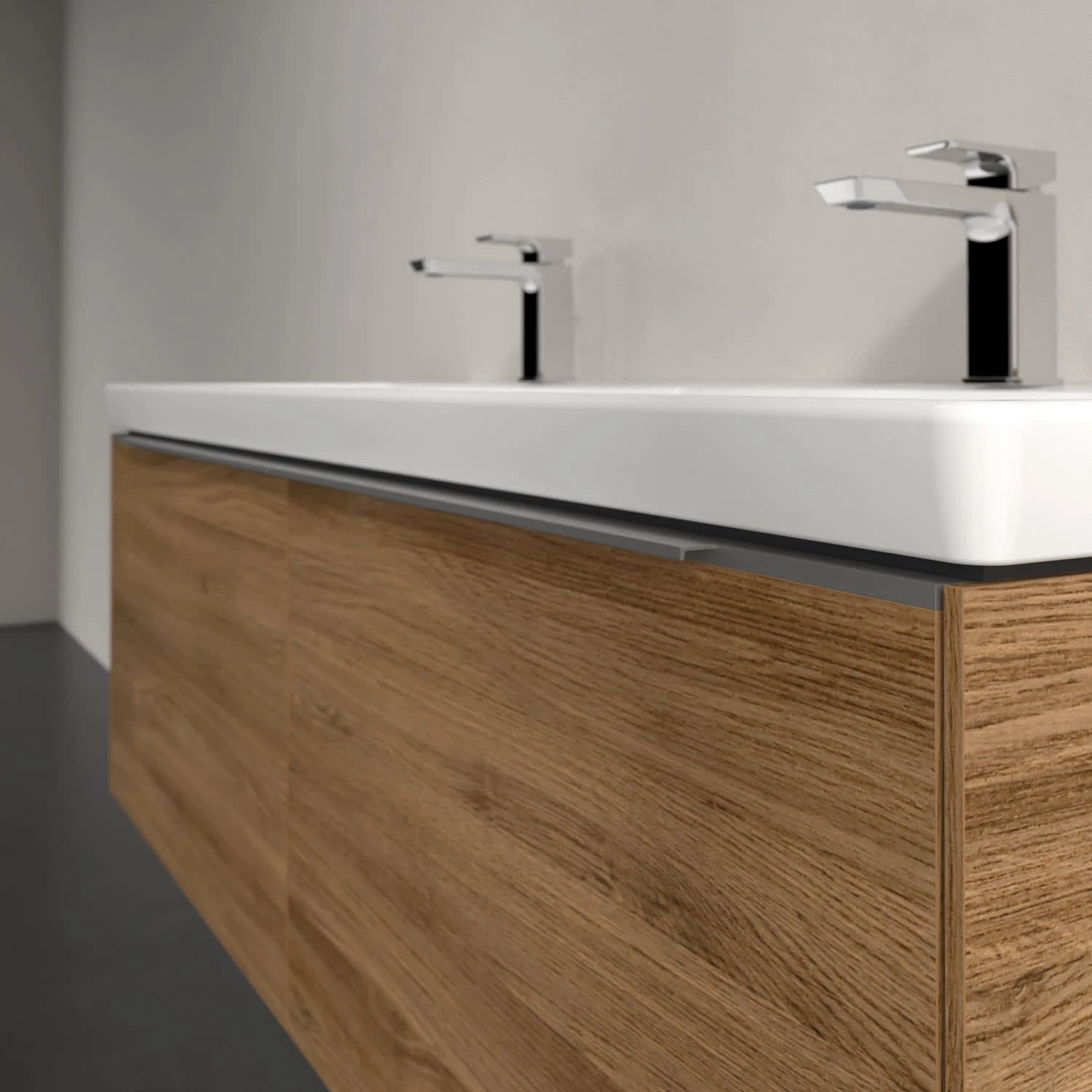 Villeroy & Boch Subway 3.0 Waschtischunterschrank 127,2 Cm, 2 Auszüge, Griffe Glänzend, Ohne LED-Licht, Für Doppel-Waschtisch 5 Villeroy & Boch Subway 3.0 Waschtischunterschrank 127,2 Cm, 2 Auszüge, Griffe Glänzend, Ohne LED-Licht, Für Doppel-Waschtisch – Bild 5