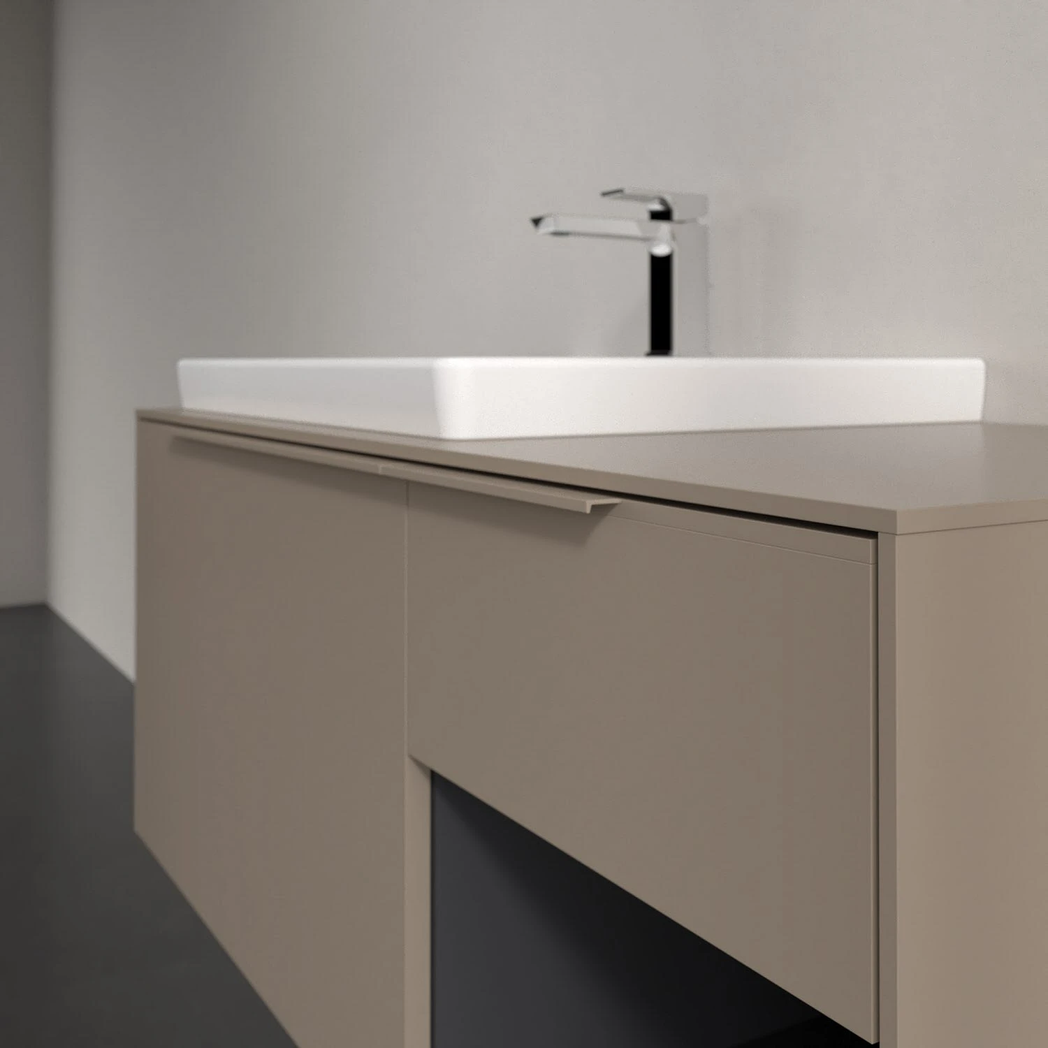 Villeroy & Boch Subway 3.0 Waschtischunterschrank 100,1 Cm, 2 Auszüge + Regal Rechts, Griffe Monochrom, Ohne LED-Licht 5 Villeroy & Boch Subway 3.0 Waschtischunterschrank 100,1 Cm, 2 Auszüge + Regal Rechts, Griffe Monochrom, Ohne LED-Licht – Bild 5