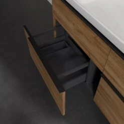 Villeroy & Boch Subway 3.0 Waschtischunterschrank 127,2 Cm, 4 Auszüge, Griffe Volcano Black, Mit LED-Licht -Badmöbel Verkäufe villeroy boch alle kollektionen subway 3 9559949