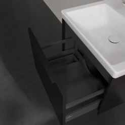 Villeroy & Boch Subway 3.0 Waschtischunterschrank 57,2 Cm, 1 Auszug, Griff Volcano Black, Ohne LED-Licht -Badmöbel Verkäufe villeroy boch alle kollektionen subway 3 9561605