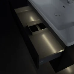 Villeroy & Boch Subway 3.0 Waschtischunterschrank 97,3 Cm, 2 Auszüge, Griffe Volcano Black, Mit LED-Licht -Badmöbel Verkäufe villeroy boch alle kollektionen subway 3 9562931