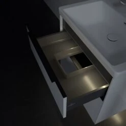 Villeroy & Boch Subway 3.0 Waschtischunterschrank 62,2 Cm, 2 Auszüge, Griffe Volcano Black, Mit LED-Licht -Badmöbel Verkäufe villeroy boch alle kollektionen subway 3 9563384