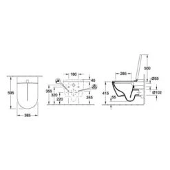 Villeroy & Boch ViClean Dusch-WC I200, Spülrandlos 9 Villeroy & Boch ViClean Dusch-WC I200, Spülrandlos -Badmöbel Verkäufe villeroy boch alle kollektionen viclean dusch 12300475