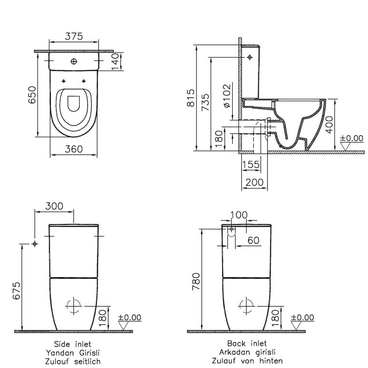 VitrA Sento Aufsatzspülkasten Keramisch 3 VitrA Sento Aufsatzspülkasten Keramisch – Bild 3