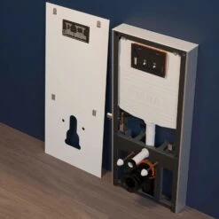 VitrA Vitrus Stand-Spülkasten Inkl. Armatur Für Wand-WCs Mit Bidetfunktion -Badmöbel Verkäufe vitra badkeramik spuelkaesten vitrus stand spuelkasten 6462911