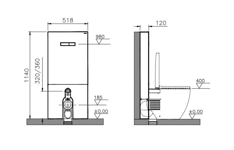 VitrA Vitrus Stand-Spülkasten Für Stand-WCs 3 VitrA Vitrus Stand-Spülkasten Für Stand-WCs – Bild 3