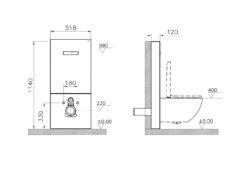 VitrA Vitrus Stand-Spülkasten Für Wand-WCs -Badmöbel Verkäufe vitra badkeramik spuelkasten vitrus wand 4034133